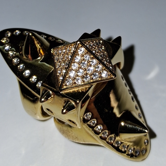 CC Skye Jewelry - CC SKYE SPIKE  GOLD PLATED RING